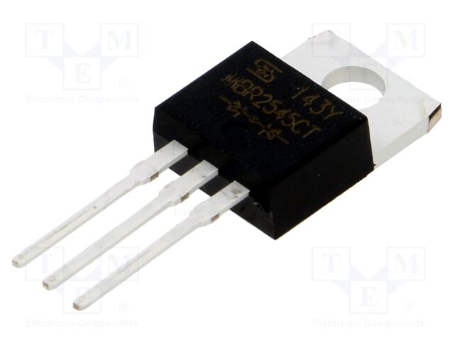 Diode: Schottky rectifying; THT; 40V; 12.5Ax2; TO220AB; tube