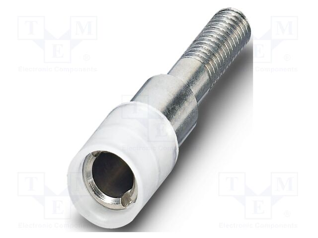 Test socket; screw terminal; PA; ways: 1; W: 6mm; H: 6mm