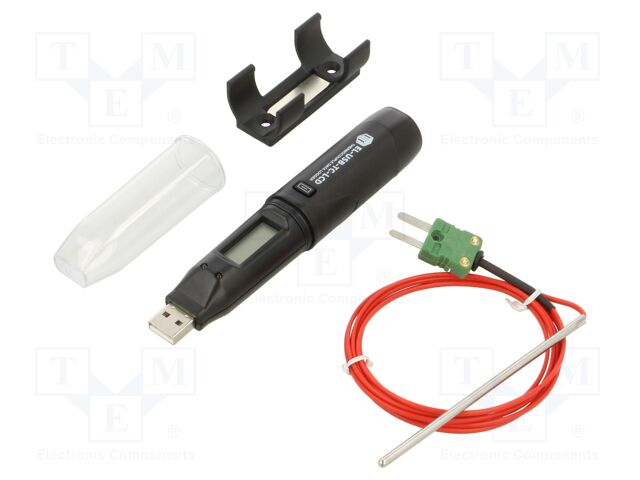 Data logger; temperature; Display: LCD; ±1°C; 134.5x23.9x21.2mm