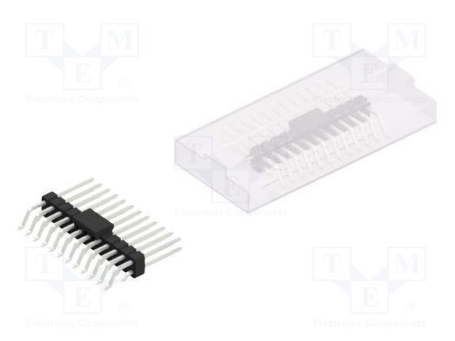 Connector: pin strips; pin header; male; PIN: 24; 2.54mm; SMT; 2x12