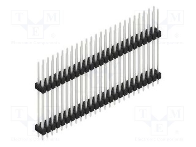 Connector: pin strips; pin header; male; PIN: 50; 2.54mm; THT; 2x25