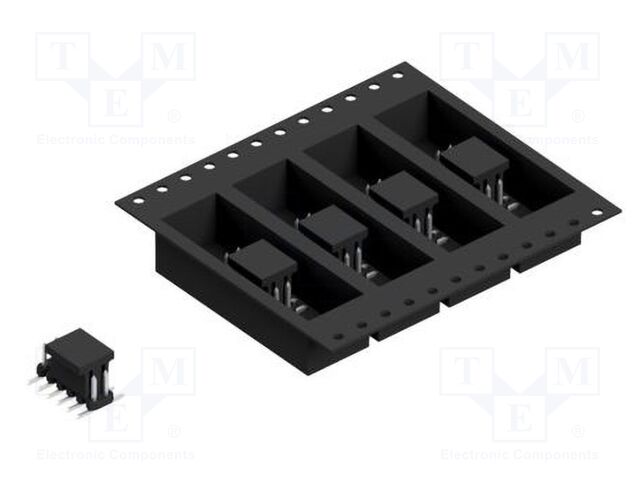 Connector: pin strips; pin header; male; PIN: 12; 2mm; SMT; 2x6; 100V