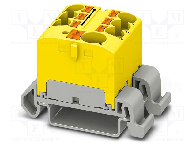 Splice terminal: rail; 32A; 800V; push-in; PA; 0.2÷6mm2; W: 27.9mm