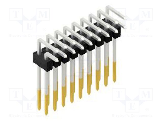 Connector: pin strips; pin header; male; PIN: 18; 2.54mm; THT; 2x9