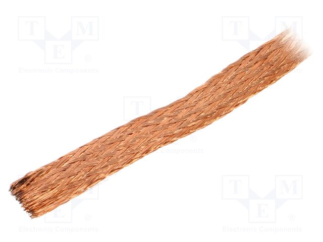 Braids; tape; Thk: 1mm; W: 14mm; 32AWG; Body dim: 14x1mm; 50m; SO/KO