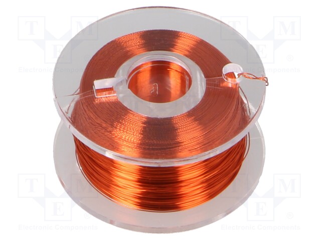Silver plated copper wires; 0.1mm; orange; Cu,silver plated