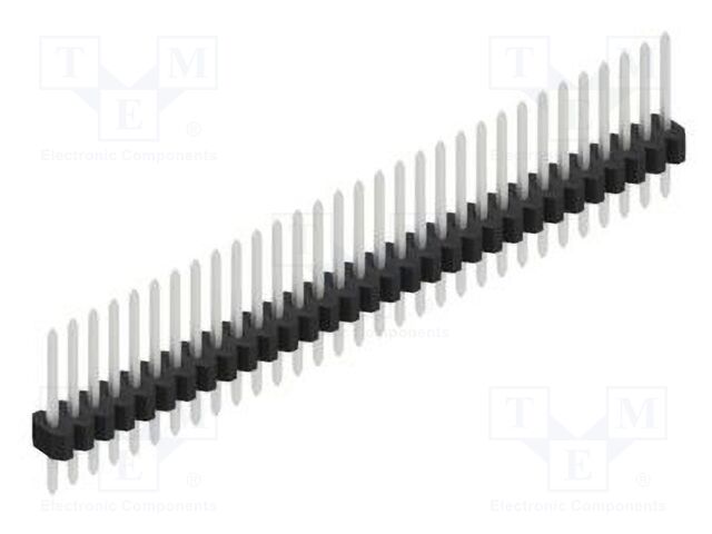 Connector: pin strips; pin header; male; PIN: 31; 1.27mm; THT; 1x31