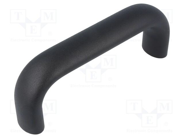 Handle; Mat: aluminium; black; H: 55mm; L: 145mm; W: 26mm