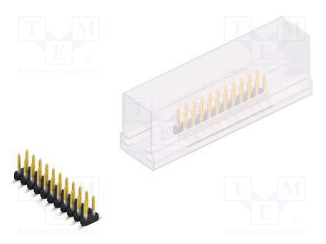 Connector: pin strips; pin header; male; PIN: 22; 2mm; SMT; 2x11