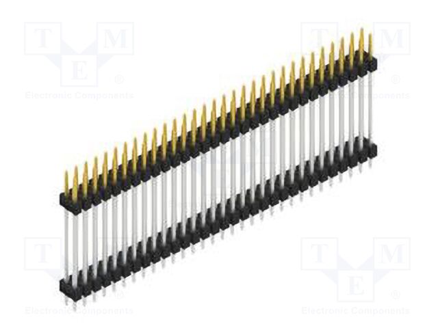 Connector: pin strips; pin header; male; PIN: 62; 2.54mm; THT; 2x31