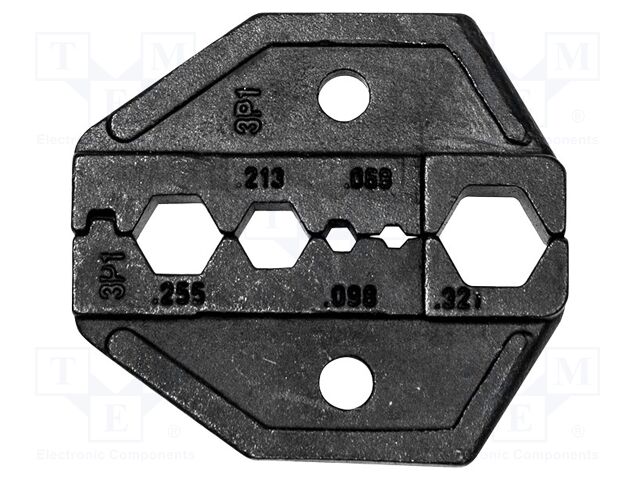 Crimping jaws; connectors
