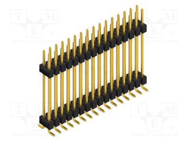 Connector: pin strips; pin header; male; PIN: 32; 2.54mm; SMT; 2x16