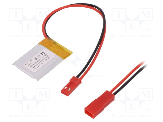 Re-battery: Li-Po; 3.7V; 85mAh; Leads: cables; 2x24x30mm