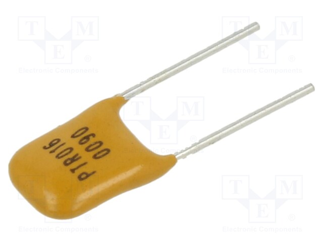 Fuse: PTC polymer; 900mA; Imax: 40A; THT; PTR016V; bag