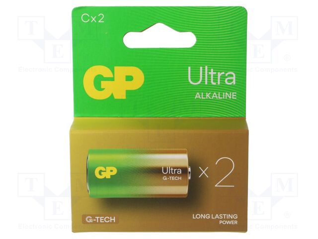 Battery: alkaline; C; 1.5V; non-rechargeable; 2pcs; ULTRA G-TECH