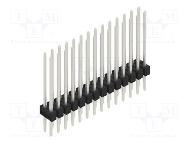 Connector: pin strips; pin header; male; PIN: 28; 2.54mm; THT; 2x14