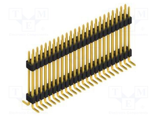 Connector: pin strips; pin header; male; PIN: 48; 1.27mm; SMT; 2x24