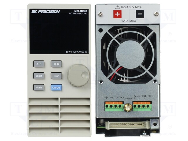 Electronic load; 0÷80V; 0÷120A; 600W; Series: MDL4U; Display: VFD