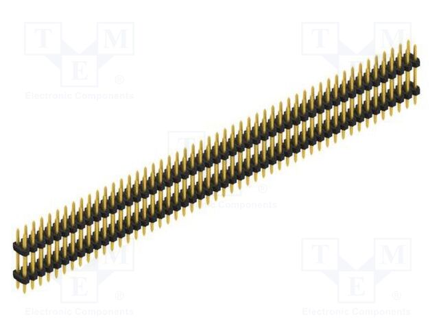 Connector: pin strips; pin header; male; PIN: 100; 2mm; THT; 2x50