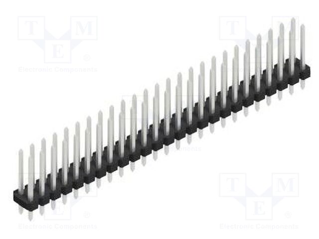 Connector: pin strips; pin header; male; PIN: 50; 2.54mm; THT; 2x25