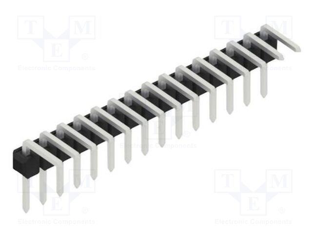 Connector: pin strips; pin header; male; PIN: 15; 2.54mm; THT; 1x15