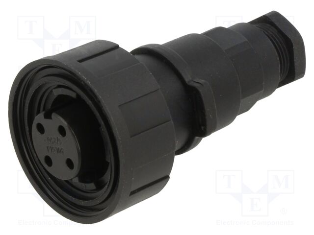 Connector: circular; plug; female; PIN: 4; 10A; 277V; IP68,IP69K