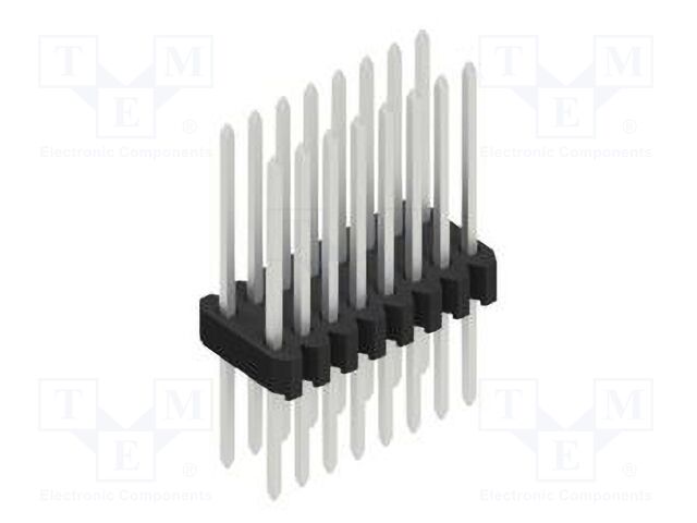 Connector: pin strips; pin header; male; PIN: 16; 1.27mm; THT; 2x8