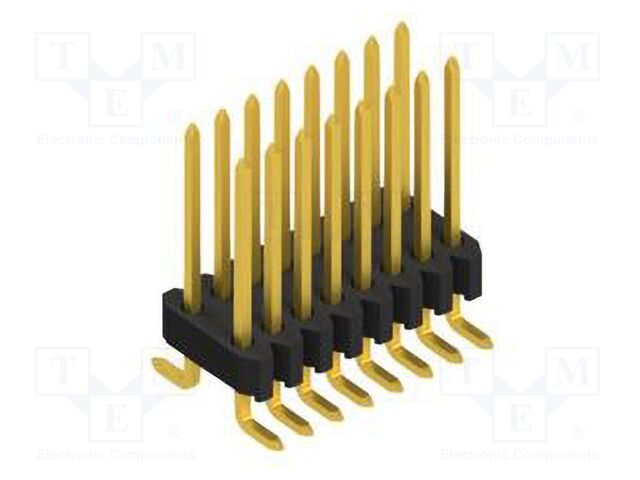 Connector: pin strips; pin header; male; PIN: 16; 1.27mm; SMT; 2x8