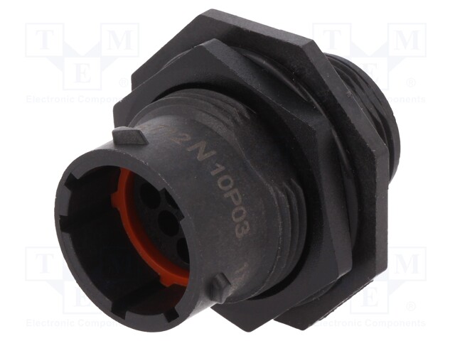 Connector: circular; Series: eco|mate Aquarius; socket; male; 250V