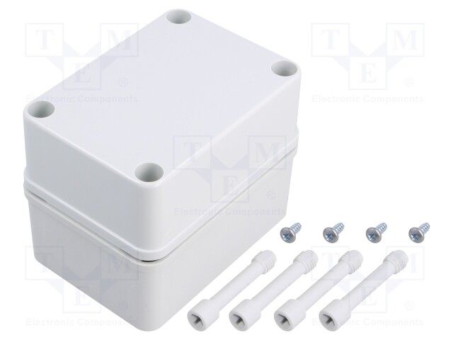 Enclosure: multipurpose; X: 80mm; Y: 110mm; Z: 85mm; PICCOLO; grey