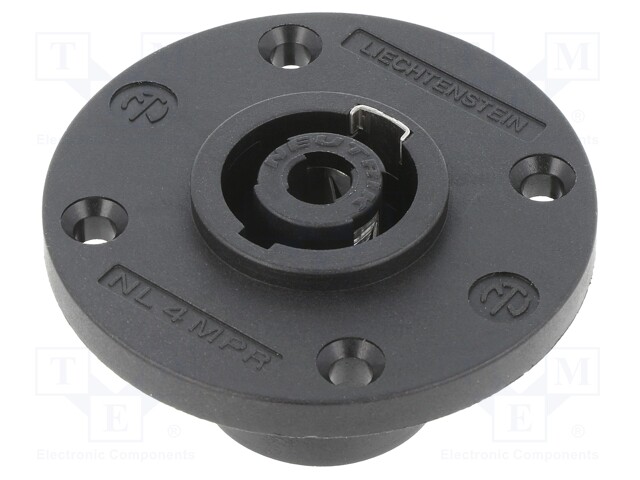 SPEAKON PANEL 4POLE ROUND