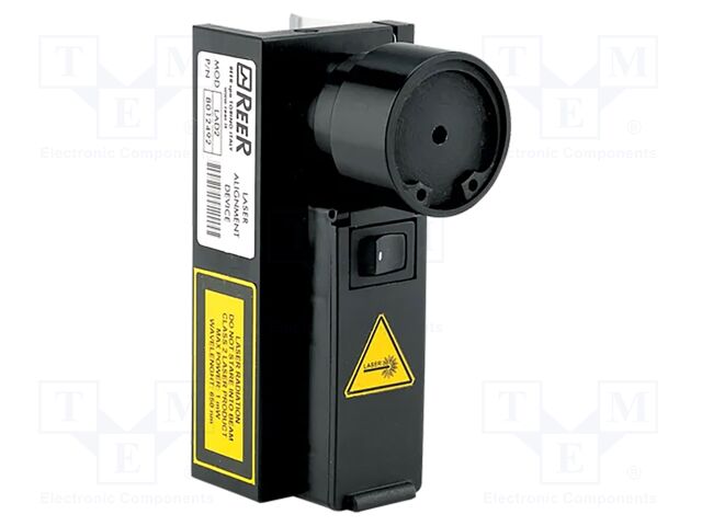 Laser tool for aligning safety light curtains; 117x48x80mm