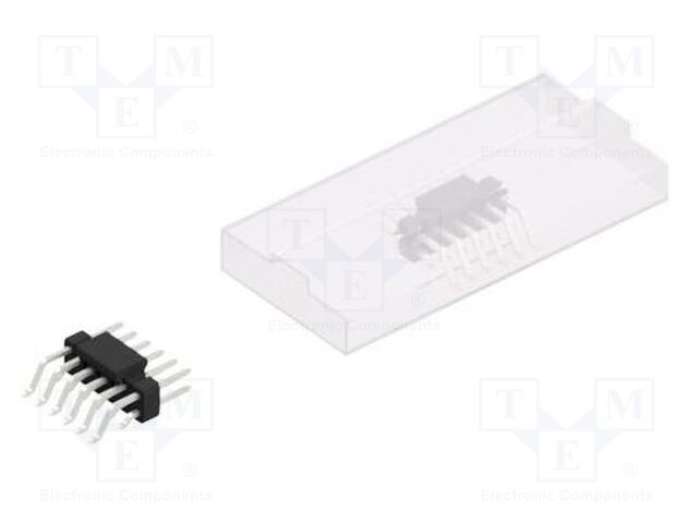 Connector: pin strips; pin header; male; PIN: 12; 2.54mm; SMT; 2x6