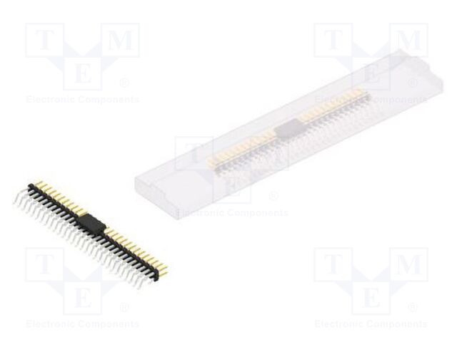 Connector: pin strips; pin header; male; PIN: 58; 2mm; SMT; 2x29