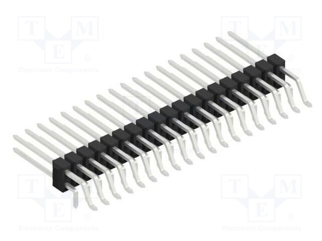 Connector: pin strips; pin header; male; PIN: 38; 2.54mm; SMT,THT