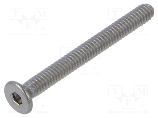 Screw; M2x20; Head: countersunk; A2 stainless steel; ISO 10642