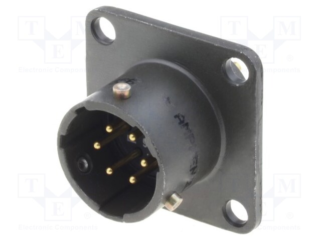 Connector: circular; MIL-C-26482, Series 1,PT; socket; male; 7.5A