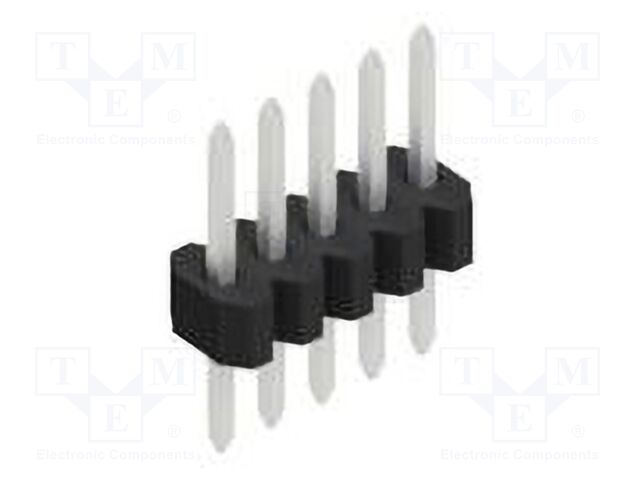 Connector: pin strips; pin header; male; PIN: 5; 1.27mm; THT; 1x5