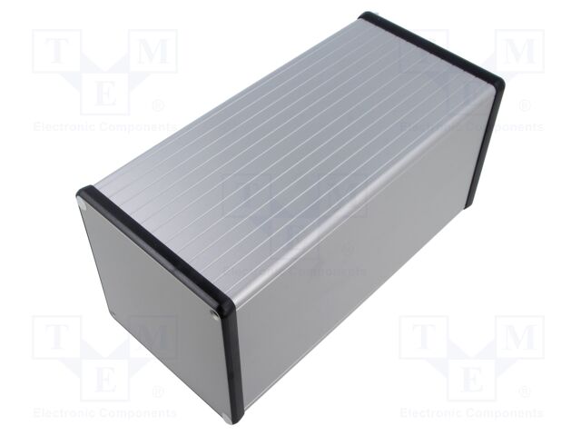 Enclosure: with panel; 1455; X: 104.5mm; Y: 220mm; Z: 104.5mm; grey