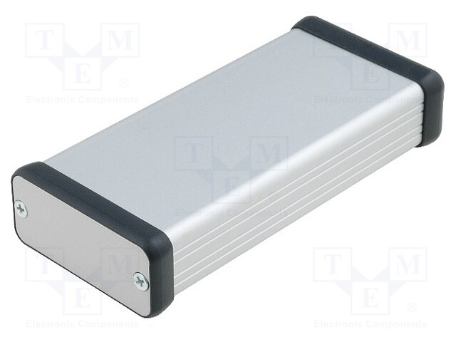 Enclosure: with panel; 1455; X: 54mm; Y: 120mm; Z: 23mm; aluminium