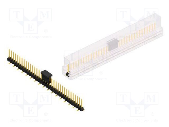 Connector: pin strips; pin header; male; PIN: 35; 2.54mm; SMT; 1x35