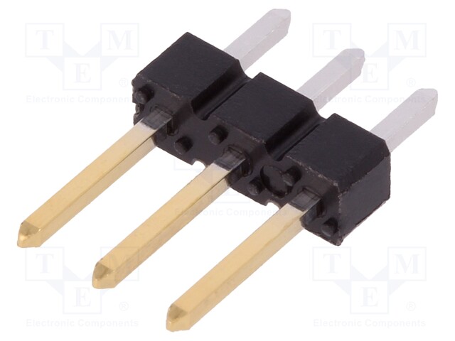 Pin header; pin strips; BERGSTIK; male; PIN: 3; straight; 2.54mm
