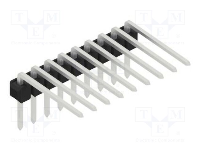 Connector: pin strips; pin header; male; PIN: 9; 2.54mm; THT; 1x9