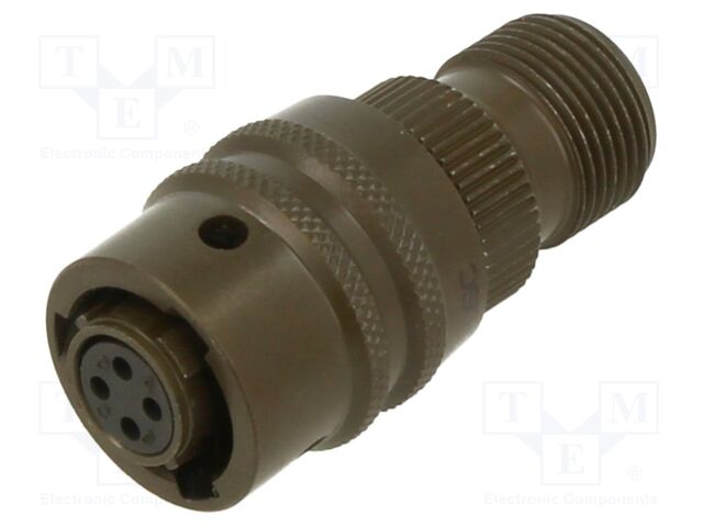 Connector: circular; MIL-C-26482, Series 1,PT; plug; female; 7.5A