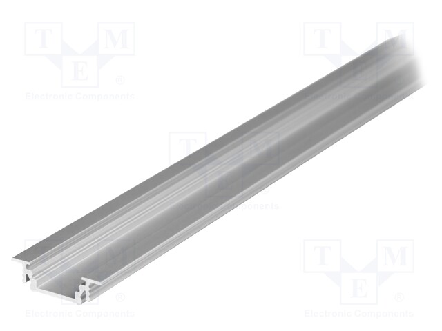 Profiles for LED modules; recessed; natural; L: 1m; aluminium
