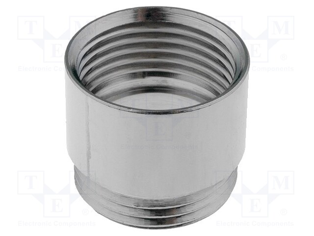 Thread adapter; Int.thread: M20; Ext.thread: PG13,5; brass; nickel