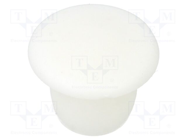 Accessories: stopper; H: 6.5mm; push-in; Flange dia: 11mm; white