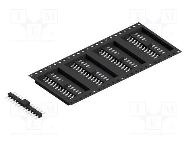Connector: pin strips; pin header; male; PIN: 13; 2.54mm; SMT; 1x13