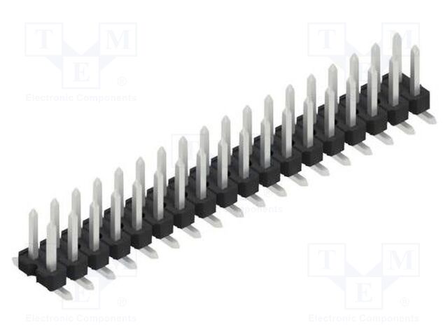 Connector: pin strips; pin header; male; PIN: 36; 2.54mm; SMT; 2x18
