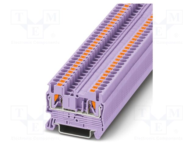 Splice terminal: rail; PT; 24A; 800V; push-in; PA; L: 35.3mm; ways: 1